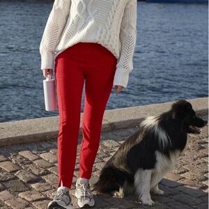 Athleta Red Wander Slim High Rise Pant Skinny Leg Women’s Business Casual Sz 2